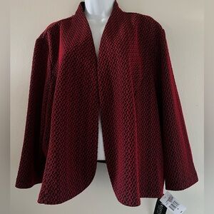 Perceptions Red and Black Women's Blazer